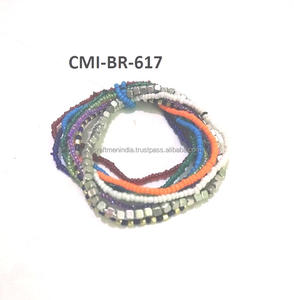 Dernière conception de bijoux de corps faits à la main pour femmes et filles perle colorée avec de l'acier pour boucle - Product Image 4