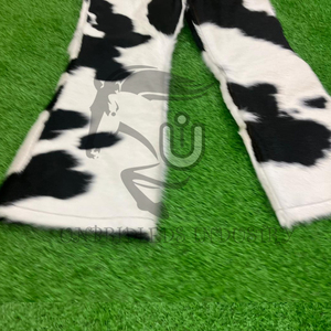 กางเกงหนังวัวแท้พรีเมียมทรงขาบานเอวยางยืดสำหรับผู้ชาย ปี 2026 จาก Unbridleds Industry ดีไซน์โดดเด่นทันสมัย - Product Image 6