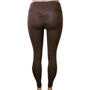 Shorts personnalisés pour femme, taille mi-haute élastique, ultra doux et confortables, en polyester et élasthanne brossé double face, couleur unie, toucher soyeux et fluide - Product Image 1
