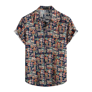 Custom Sublimation Beach <b>Shirt</b> Tropical Hawaiian Style Vacation <b>Shirt</b> Professional Manufacturer Bulk Orders - Product Image 1