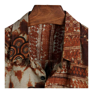 Mens Wholesale Customized Printed <b>Button</b> up Hawaii Beach Summer <b>Shirts</b> Mens Casual Hawaiian <b>Shirts</b> - Product Image 6