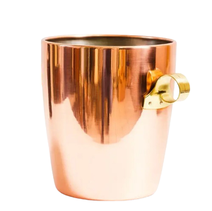 Grand seau à glace en acier pour champagne, seau à glace pour boissons, fournitures pour restaurants, seau à glace en cuivre métallique - Product Image 5