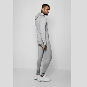 Conjunto Deportivo para Hombre, Color Gris, Sudadera con Capucha y Pantalones de Algodón, Corte Regular, Estilo Casual para Otoño - Product Image 2