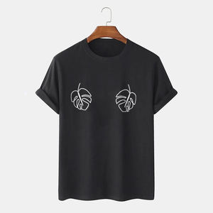 เสื้อยืดลำลองผู้ชายผ้าฝ้ายคอมบ์คอตตอน 100% พิมพ์ลาย DTG ความหนาแน่นสูง สไตล์วินเทจ โอเวอร์ไซส์ สตรีทแวร์ - Product Image 1