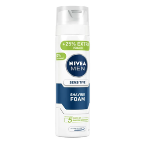 Espuma de afeitar sensible para hombres, fórmula hidratante y nutritiva, suave para un afeitado cómodo y sin irritaciones, uso diario, envase ligero de 200 ml - Product Image 5