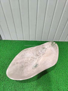 Lavabo de baño de resina hecho a mano de belleza refinada Lavabo de baño de resina de diseñador pulido lujoso - Product Image 2