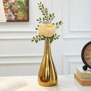 Modern Brass Tabletop <b>Vase</b> <b>Gold</b> Finish High Quality Decorative Home Accent - Product Image 4