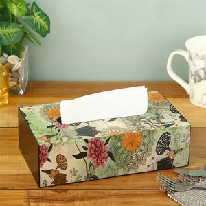 ILAHI's Marbled MDF Printed Rectangular <b>Baking</b> Paint Multifunctional Handmade Kitchen Tabletop Non-folding Storage Holder <b>Rack</b> - Product Image 6