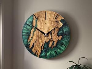 Top Selling Unique Handmade Wooden Wall <b>Clocks</b> Epoxy Resin Home and Office Decorative Wall <b>Clocks</b> - Product Image 5