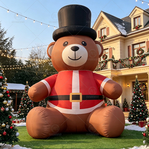 Orso di Natale Gonfiabile Gigante da 6m per Esterni, Statua Gonfiabile Grande per Giardino e Decorazioni per Centri Commerciali - Product Image 1