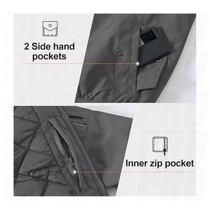 Chaqueta Bomber Cortavientos para Hombre, Resistente al Agua, Abrigo Acolchado y Aislante para Invierno, Ropa de Abrigo Informal para Exteriores - Product Image 6