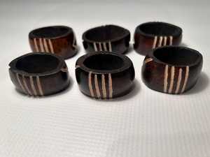 Stylish Farmhouse Wooden Napkin Ring Set for Holiday <b>Table</b> Decoration Dining Accessories Collection Premium Design Elegant Finis - Product Image 4