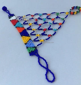 กำไลข้อมือลูกปัดทำด้วยมือสำหรับเครื่องประดับชนเผ่าพื้นเมืองแอฟริกัน - Product Image 4