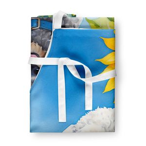 Bedlington Terrier Sunflowers Unisex Large Multicolor <b>Apron</b> for Cooking <b>Gardening</b>-Perfect Kitchen Server for Adults Women - Product Image 3