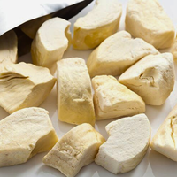 Hoogwaardige gezonde snack 100% natuurlijke gedroogde durian plakjes zoete smaak 20g bulkverpakking kant-en-klaar gedroogd fruit