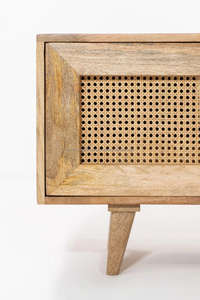 เฟอร์นิเจอร์ทันสมัยล่าสุด ตู้วางทีวีไม้มะม่วงสีขาวสำหรับห้องนั่งเล่นและห้องนอน สไตล์โมเดิร์นอินดัสเทรียลสุดหรู รุ่นใหม่ล่าสุด ปี 2026 - Product Image 2