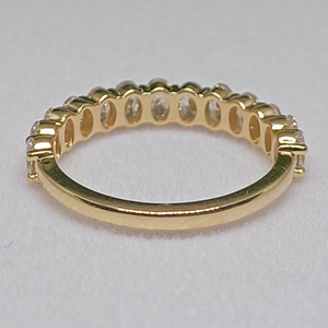 Anillo de Diamantes Cultivados en Laboratorio Personalizado, Oro de 14k, Corte Ovalado, Diamantes de Lujo Oscuros, Joyas RIZTA para Mujer, Diamantes Rellenos Color D - Product Image 4
