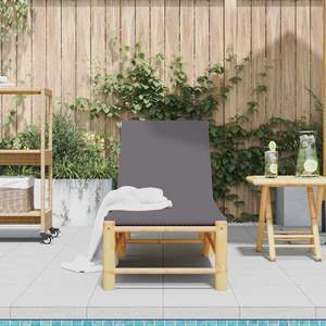 Grand transat gris foncé en bambou 100% polyester - Product Image 3