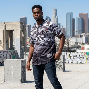 Camiseta de Béisbol con Camuflaje Digital Personalizada, Transpirable, de Secado Rápido, Uniforme de Equipo, Ropa Deportiva, MALUZA INDUSTRIES Premium, Equipo MALUZA - Product Image 6