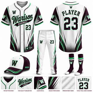 Conjunto de Uniforme de Béisbol Personalizado, Impresión por Sublimación, Hecho de Poliéster, Unisex, de Secado Rápido, Talla Grande, Kit de Uniforme de Softbol - Product Image 2