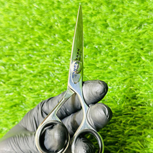 Stainless Steel Barber Scissors with <b>Mirror</b> Polish Finish Ultra Sharp Blade Tips and <b>Thinning</b> Feature Professional Hair Cutting - Product Image 3