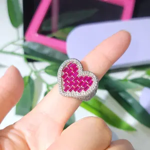 Anillo de Moissanita Clásico Personalizado, Plata de Ley Sólida con Acabado en Oro, Sin Níquel, Sin Plomo, Joyería de Lujo Estilo Hip Hop - Product Image 4
