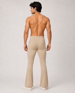 Leggings de Compresión para Hombre, Pantalones Deportivos de Poliéster, Pantalones Acampanados para Ejercicio, Leggings de Yoga de Cintura Alta para Hombre, Pantalones Acampanados - Product Image 2