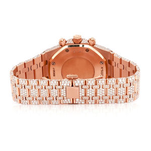 Reloj Iced Out de Moissanita con Diamantes VVS, Lujo Hip Hop, Acero Inoxidable, Cuarzo, Unisex, Correa de 20mm, Esfera de Cristal - Product Image 6