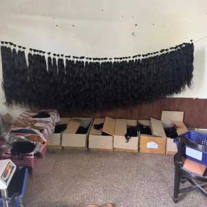 Vente directe d'usine de paquet de cheveux humains de temple indien 100% fabricant de paquet de cheveux bruts vierges non transformés d'Inde - Product Image 2