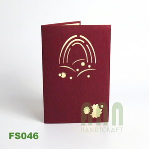 Kiricard 3D Pop-up <b>Rainbow</b> <b>Card</b> Beautiful Handmade Paper Greeting <b>Card</b> Offset Japan for Birthday Valentine's Day Souvenir - Product Image 1