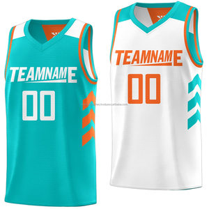 Conjuntos de uniformes de baloncesto transpirables de alta calidad, ropa deportiva de diseño personalizado, camiseta de baloncesto con nombre de logotipo - Product Image 1