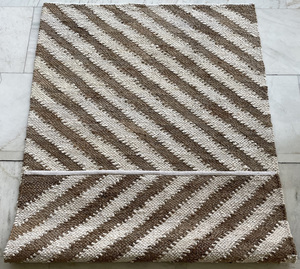 TRENDY MODERN INDIAN HAND <b>WOVEN</b> JUTE COTTON <b>FLAT</b> <b>WOVEN</b> NON-SLIP DHURRIE <b>RUG</b> for HOME KITCHEN DOOR STRIPES PICNIC - Product Image 3