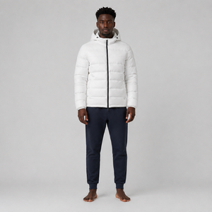 Designer Oversized <b>Men</b> <b>Puffer</b> <b>Jacket</b> Quilted Bubble Winter Warm Fashion Casual Outdoor Heavy Waterproof Thermal <b>Hooded</b> Silk - Product Image 1