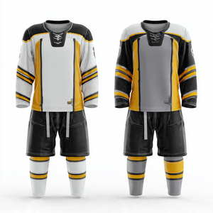 Custom Designed Unisex Ice Hockey Uniforms Short Sleeve Team Sport Wear Breathable with All Sizes OEM Services Adults - Product Image 6