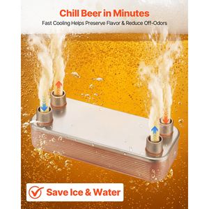 Scambiatore di Calore a Piastre Brasate 5x12 20 Piastre in Acciaio Inox con Staffa di Montaggio per Acqua e Glicole - Product Image 3