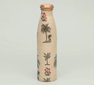 Meena Pure Copper Handmade Traditional Chinese Eco-Friendly Travel Water Bottle with Screw-On Lid and <b>Gift</b> <b>Box</b> - Product Image 4
