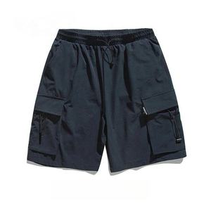 Shorts cargo coupe-vent pour homme, style techwear, tactiques, multi-poches, séchage rapide, décontractés, amples, en nylon, taille élastique, pour l'extérieur - Product Image 1