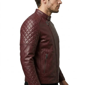 Veste d'hiver en cuir de haute qualité pour homme, doublée de polaire, en cuir véritable, conçue pour le temps froid - Product Image 6