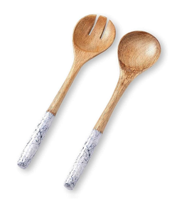 Cuillère en bois élégante avec manche imprimé émail, design minimaliste, manche moucheté, pour la décoration de la maison et des restaurants, compatible lave-vaisselle - Product Image 4