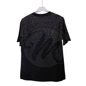 Camiseta de Hombre con Pedrería, Diseño Moderno, Transpirable, Camiseta de Verano de Manga Corta con Pedrería, Gran Venta - Product Image 2