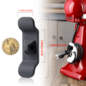 4 Pack Cable Organizer Adhesive Cable <b>Wrap</b> Holder Keeper for Blender Coffee Maker Cable Management Accessories for <b>Kitchen</b> - Product Image 2