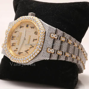 Top-Grade 41mm Stainless Steel <b>Automatic</b> Unisex <b>Wristwatch</b> Moissanite Diamond Pointer Dual Movement High Quality Glass Luxury - Product Image 2