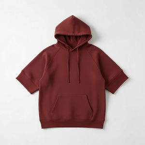 Custom Oversized Hoodie Short Sleeve Pullover Hoodie <b>Bulk</b> Manufacturer OEM Service - Product Image 4