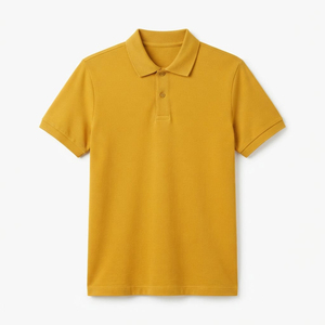 Camisas Clásicas de Piqué para Hombre de Alta Calidad, con Logotipo Personalizado en la Parte Posterior del Cuello, Transpirables para Verano, 100% Poliéster - Product Image 4