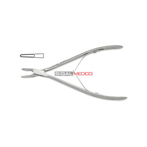 Cisaille à os manuelle réutilisable en acier inoxydable 19 cm 3 mm, instrument chirurgical de haute précision pour la chirurgie neurochirurgicale et de la colonne vertébrale, orthopédie - Product Image 1