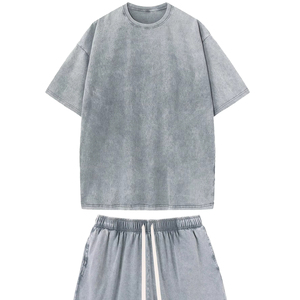 Custom Casual Street Style Two Piece Outfit Gym Training Sportswear Print Men Summer Matching T Shirt Shorts <b>Set</b> Soft Cotton - Product Image 1