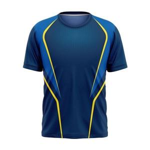 เสื้อกีฬาพิมพ์ลายแบบซับลิเมชั่นสำหรับทุกเพศ ปี 2026 ผ้าโพลีเอสเตอร์ 100% แขนสั้น คอกลม แห้งเร็ว สำหรับใส่เป็นทีม - Product Image 3