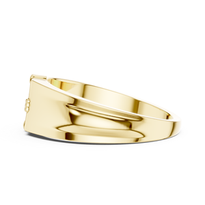Anillo de oro macizo de 14k para mujer con diamante de corte redondo minimalista de diseño único de Aries Jewel, ideal para regalo, compromiso, aniversario o boda. - Product Image 2