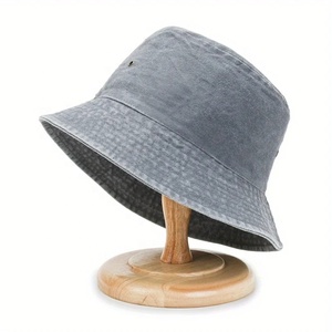 Sombrero de Pescador de Mezclilla de Color Sólido, Unisex, Casual, Protección Solar, para Primavera/Verano, Uso en Exteriores, 56-58CM - Product Image 1