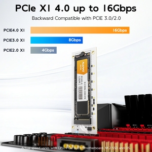 MAIWO-tarjeta adaptadora de SSD, KT082A <span class=keywords><strong>PCIex1</strong></span> a NVMe M.<span class=keywords><strong>2</strong></span> - Product Image 2